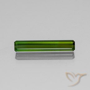 2.82ct Natural Verde bosque Turmalina, corte esmeralda, SI