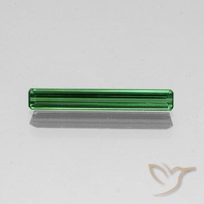 Turmalina Verde claro natural de 1.40 ct, corte esmeralda, VVS