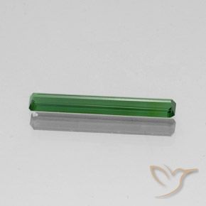 Turmalina Verde claro natural de 1.40 ct, corte esmeralda, VVS