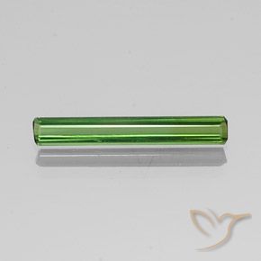 1.26ct Natural Verde medio Turmalina, corte esmeralda, VVS-VS