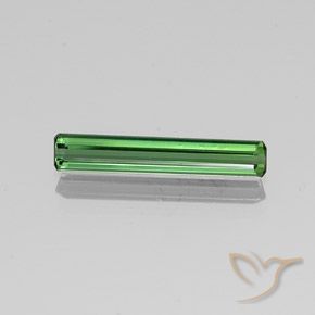 1.38ct Natural Verde medio Turmalina, corte esmeralda, VS-SI