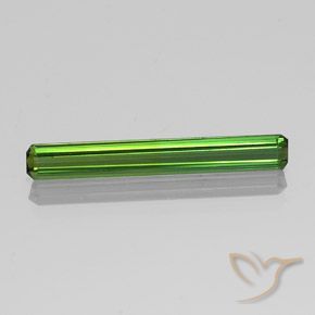 1.69ct Natural Verde medio Turmalina, corte esmeralda, VVS-VS