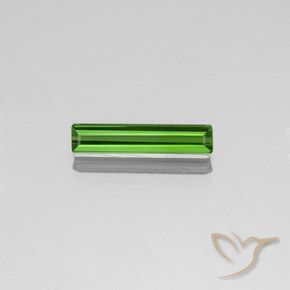 1.35ct Natural Verde oscuro Turmalina, corte esmeralda, VVS-VS