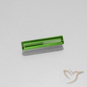 Turmalina Verde oscuro natural de 1.35 ct, Corte Octágono / Esmeralda, VVS-VS