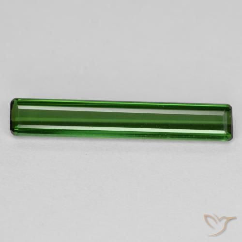 1.81ct Natural Verde terroso Turmalina, corte esmeralda, VVS