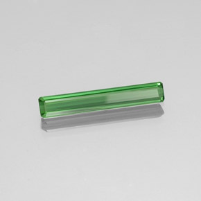 Turmalina verde natural de 1,88 ct, corte esmeralda, VVS-VS