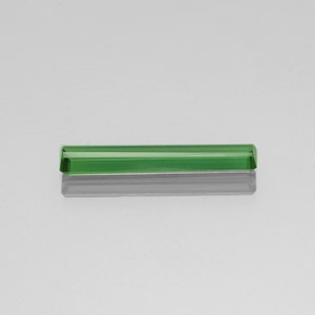 Turmalina verde natural de 1,88 ct, corte esmeralda, VVS-VS