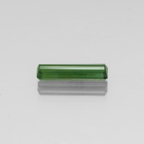 Turmalina verde natural de 1,48 ct, corte esmeralda, VVS-VS