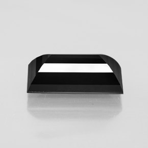 Turmalina negro natural de 7,99 ct, baguette, opaco