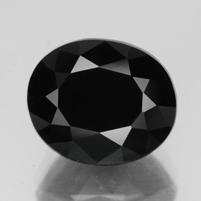 Turmalina negro natural de 4,50 ct, corte óvalo, opaco