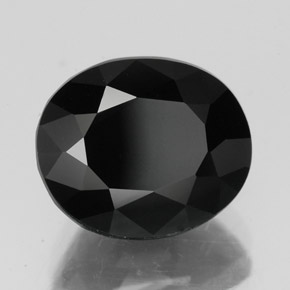 Turmalina negro natural de 4,50 ct, corte óvalo, opaco