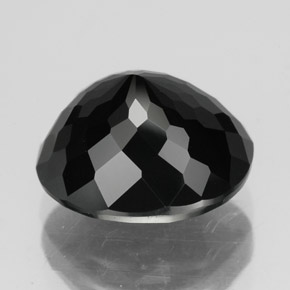 Turmalina negro natural de 4,50 ct, corte óvalo, opaco