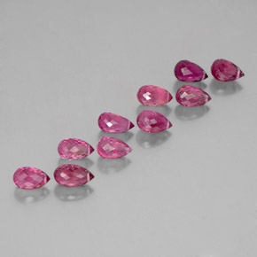 Gemas de turmalina rosa natural de  ct, briolette, VS