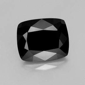 Turmalina Chorlo natural de 46.72 ct, Corte Cojín, Opaco
