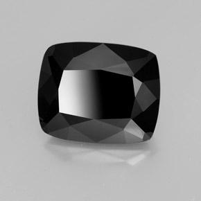 Turmalina Chorlo natural de 46.72 ct, Corte Cojín, Opaco