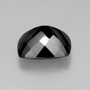 Turmalina Chorlo natural de 46.72 ct, Corte Cojín, Opaco