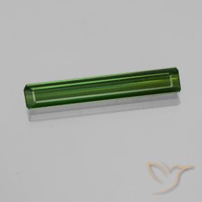 2.87ct Natural Verde oscuro Turmalina, corte esmeralda, VVS-VS