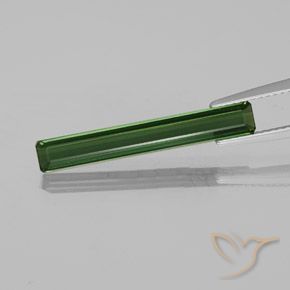2.21ct Natural Verde bosque intenso Turmalina, corte esmeralda, VVS