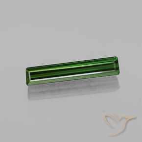2.11ct Natural Verde terroso Turmalina, corte esmeralda, VVS