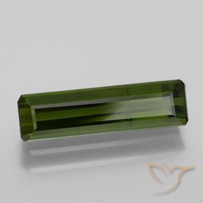 Turmalina Verde terroso natural de 1.38 ct, Corte Octágono / Esmeralda, VS-SI