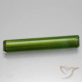 1.40ct Natural Verde oscuro Turmalina, corte esmeralda, VVS-VS