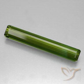 Turmalina Verde oscuro natural de 1.40 ct, Corte Octágono / Esmeralda, VVS-VS