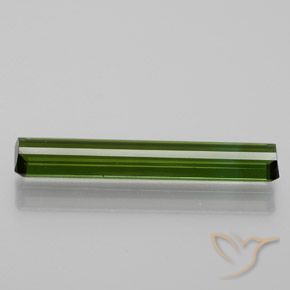 Turmalina Verde oscuro natural de 1.40 ct, Corte Octágono / Esmeralda, VVS-VS