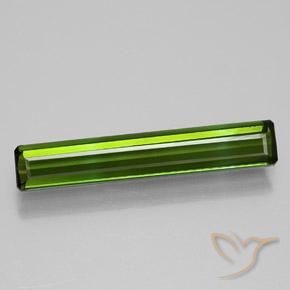 1.08ct Natural Verde terroso Turmalina, corte esmeralda, VVS