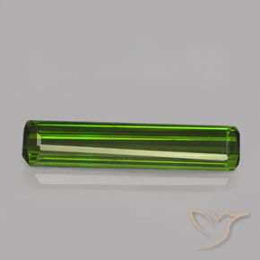 1.98ct Natural Verde bosque Turmalina, corte esmeralda, VVS-VS