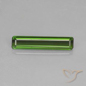 1.48ct Natural Verde bosque Turmalina, corte esmeralda, VS