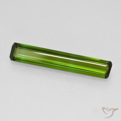 Turmalina Verde alga natural de 1.53 ct, Corte Octágono / Esmeralda, VVS-VS