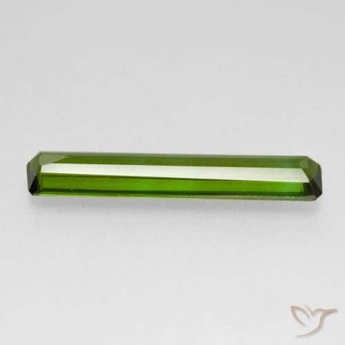Turmalina Verde alga natural de 1.53 ct, Corte Octágono / Esmeralda, VVS-VS
