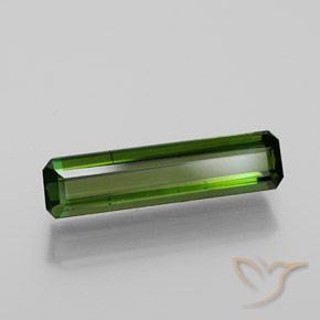 Turmalina Verde terroso natural de 1.29 ct, Corte Octágono / Esmeralda, VS-SI