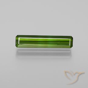 1.46ct Natural Verde medio Turmalina, corte esmeralda, VVS-VS