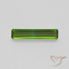 1.22ct Natural Verde medio Turmalina, corte esmeralda, VS