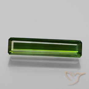 1.47ct Natural Verde oscuro Turmalina, corte esmeralda, SI
