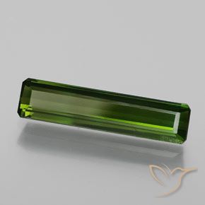 Turmalina Verde oscuro natural de 1.47 ct, Corte Octágono / Esmeralda, SI