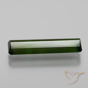 Turmalina Verde oscuro natural de 1.47 ct, Corte Octágono / Esmeralda, SI