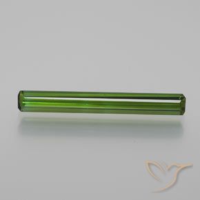 1.27ct Natural Verde terroso Turmalina, corte esmeralda, VS
