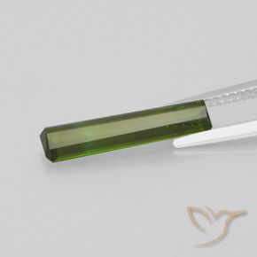 Turmalina Verde medio natural de 1.81 ct, Corte Octágono / Esmeralda, VVS