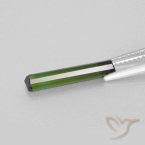 Turmalina Verde medio natural de 1.49 ct, Corte Octágono / Esmeralda, VVS