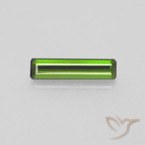 1.72ct Natural Verde bosque Turmalina, corte esmeralda, VVS