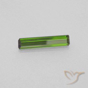 Turmalina Verde medio natural de 1.24 ct, Corte Octágono / Esmeralda, VVS