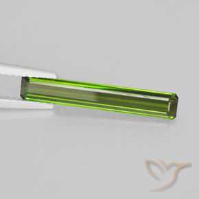 Turmalina Verde cálido natural de 1.25 ct, Corte Octágono / Esmeralda, VVS