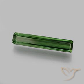 Turmalina Verde oscuro natural de 1.37 ct, Corte Octágono / Esmeralda, VS