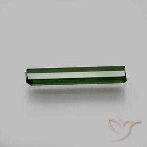 Turmalina Verde oscuro natural de 1.37 ct, Corte Octágono / Esmeralda, VS