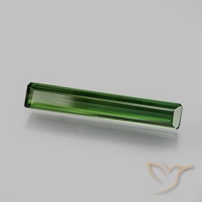 Turmalina Verde oscuro medio natural de 1.45 ct, Corte Octágono / Esmeralda, VVS-VS