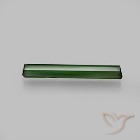 Turmalina Verde oscuro medio natural de 1.45 ct, Corte Octágono / Esmeralda, VVS-VS