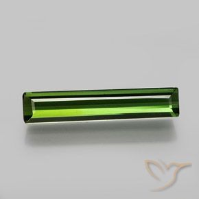 1.58ct Natural Verde terroso Turmalina, corte esmeralda, VVS-VS