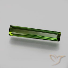Turmalina Verde terroso natural de 1.58 ct, Corte Octágono / Esmeralda, VVS-VS